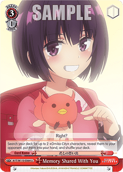 Memory Shared With You (V.1 - Uncommon) - Ayakashi Triangle