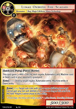 Lunar Oxidizer Fire Scarabs - The Battle at the Sacred Ruins