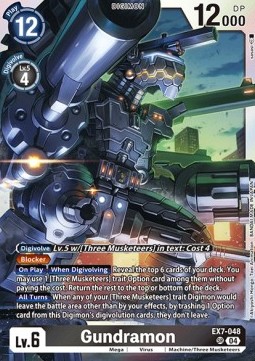 Gundramon (EX7-048) (V.1) - Digimon Liberator