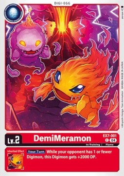 DemiMeramon (EX7-001) (V.1) - Digimon Liberator