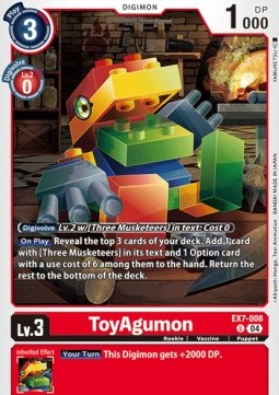 ToyAgumon (EX7-008) (V.1) - Digimon Liberator