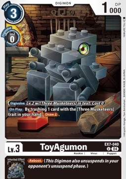ToyAgumon (EX7-040) (V.1) - Digimon Liberator