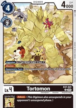 Tortomon (EX7-041) (V.1) - Digimon Liberator