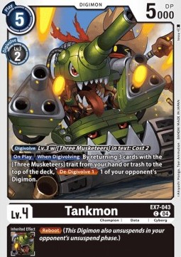 Tankmon (EX7-043) (V.1) - Digimon Liberator
