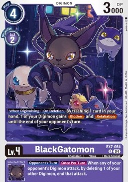 BlackGatomon (EX7-054) (V.1) - Digimon Liberator