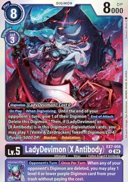 LadyDevimon (X Antibody) (EX7-058) - Digimon Liberator