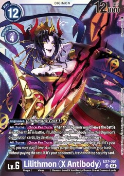 Lilithmon (X Antibody) (EX7-061) (V.1) - Digimon Liberator