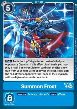 Summon Frost (EX7-067) (V.1) - Digimon Liberator