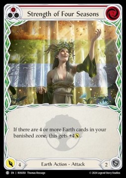 Strength of Four Seasons (Red) (Rainbow Foil) - Rosetta