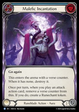 Malefic Incantation (Blue) (Regular) - Rosetta