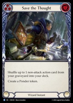 Save the Thought (Blue) (Rainbow Foil) - Rosetta