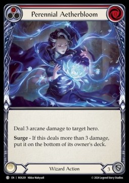 Perennial Aetherbloom (Red) (Rainbow Foil) - Rosetta
