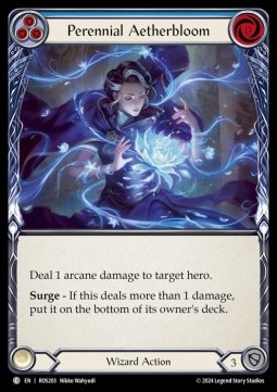 Perennial Aetherbloom (Blue) (Rainbow Foil) - Rosetta