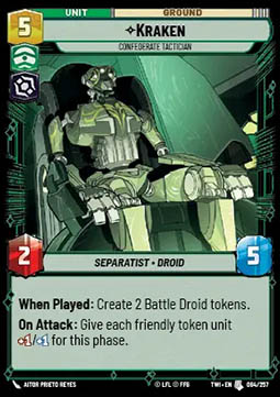 Kraken, Confederate Tactician - Twilight of the Republic