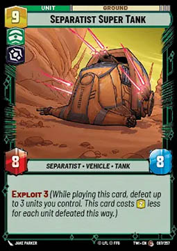 Separatist Super Tank - Twilight of the Republic