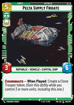 Pelta Supply Frigate - Twilight of the Republic