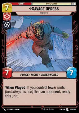 Savage Opress, Monster - Twilight of the Republic