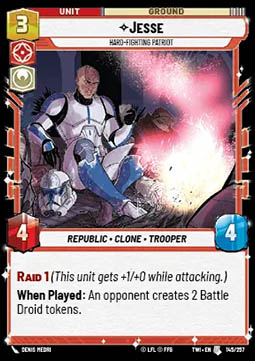 Jesse, Hard-Fighting Patriot - Twilight of the Republic