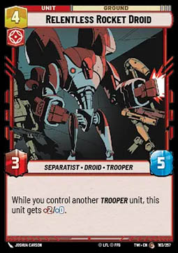 Relentless Rocket Droid - Twilight of the Republic