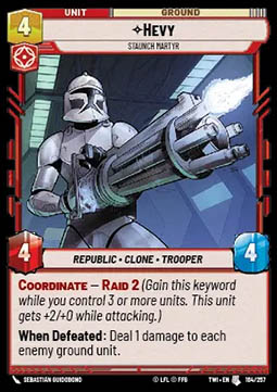 Hevy, Staunch Martyr - Twilight of the Republic