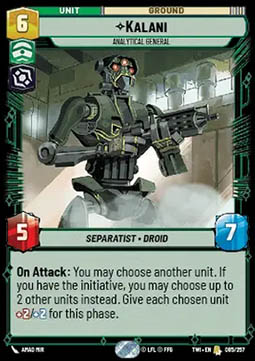 Kalani, Analytical General - Twilight of the Republic