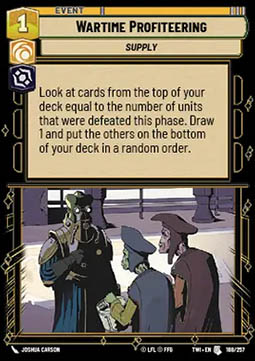 Wartime Profiteering - Twilight of the Republic