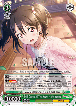 I'll Capture All Your Hearts Nico Yazawa (V.1 - Common) - Love Live! School idol festival Series 10th Anniversary Premium Booster