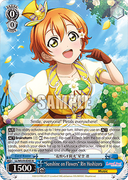“Sunshine on Flowers” Rin Hoshizora (V.1 - Common) - Love Live! School idol festival Series 10th Anniversary Premium Booster