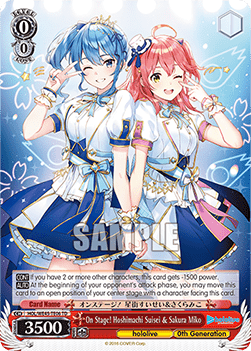 On Stage! Hoshimachi Suisei & Sakura Miko (V.2 - Trial Deck) - hololive production feat. Weiß Schwarz Ambassadors Premium Set