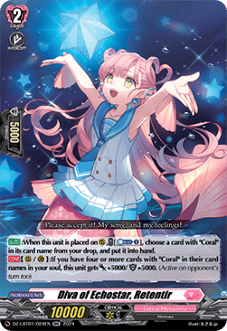Diva of Echostar, Retentir [D-Format] (V.1 - Double Rare) - Lyrical Monasterio: Sparkling Stars!