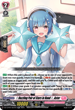Dazzling Pair of Stars in Hand, Aster [D-Format] (V.1 - Double Rare) - Lyrical Monasterio: Sparkling Stars!