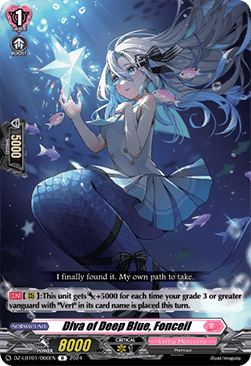 Diva of Deep Blue, Fonceil [D-Format] (V.1 - Rare) - Lyrical Monasterio: Sparkling Stars!