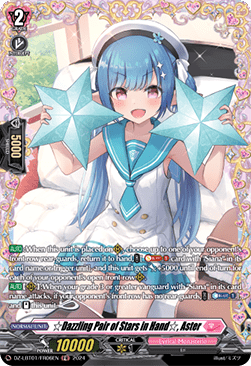 Dazzling Pair of Stars in Hand, Aster [D-Format] (V.2 - Frame Rare) - Lyrical Monasterio: Sparkling Stars!