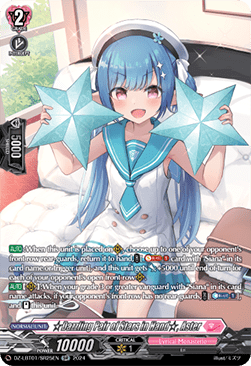 Dazzling Pair of Stars in Hand, Aster [D-Format] (V.3 - Silver Rare) - Lyrical Monasterio: Sparkling Stars!