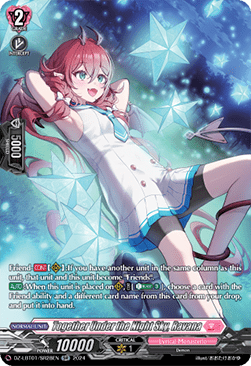 Together Under the Night Sky, Ravana [D-Format] (V.3 - Silver Rare) - Lyrical Monasterio: Sparkling Stars!