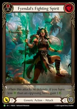 Fyendal's Fighting Spirit (Red) (Extended Art Rainbow Foil) - FAB Promos