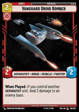 Vanguard Droid Bomber - Twilight of the Republic