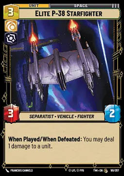 Elite P-38 Starfighter - Twilight of the Republic