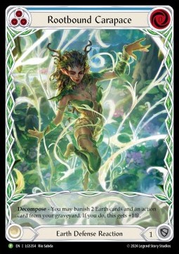 Rootbound Carapace (Blue) (Extended Art Rainbow Foil) - LGS Promos