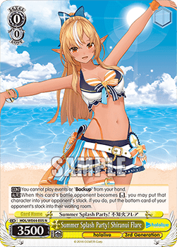 Summer Splash Party! Shiranui Flare (V.1 - Common) - hololive production Summer Collection Premium Booster