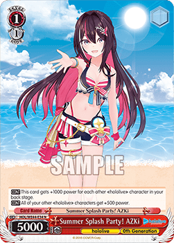 Summer Splash Party! AZKi (V.1 - Common) - hololive production Summer Collection Premium Booster