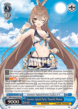 Summer Splash Party! Nanashi Mumei (V.1 - Common) - hololive production Summer Collection Premium Booster