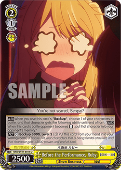 Before the Performance, Ruby (V.1 - Uncommon) - OSHI NO KO