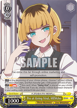 Pro at Going Viral, MEMcho (V.1 - Common) - OSHI NO KO