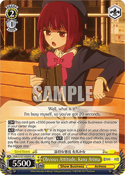 Obvious Attitude, Kana Arima (V.2 - Super Rare) - OSHI NO KO
