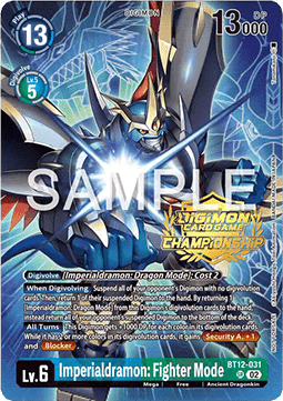 Imperialdramon: Fighter Mode (BT12-031) - Championship 2024 Promos