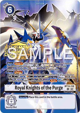 Royal Knights of the Purge (BT13-110) - Championship 2024 Promos