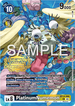 PlatinumNumemon (BT14-066) - Championship 2024 Promos