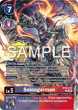 Soloogarmon (BT16-076) - Championship 2024 Promos