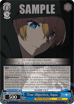 True Objective, Aqua (V.1 - Uncommon) - OSHI NO KO